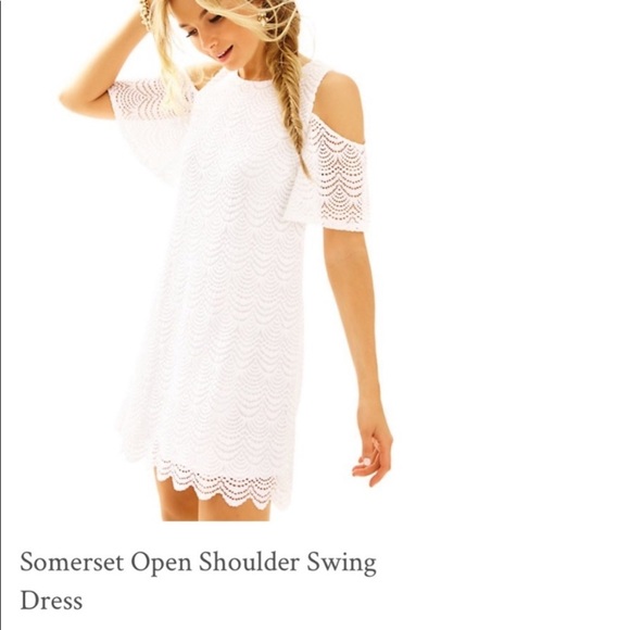 Lilly Pulitzer Somerset Open Shoulder Swing Dress - Picture 2 of 10